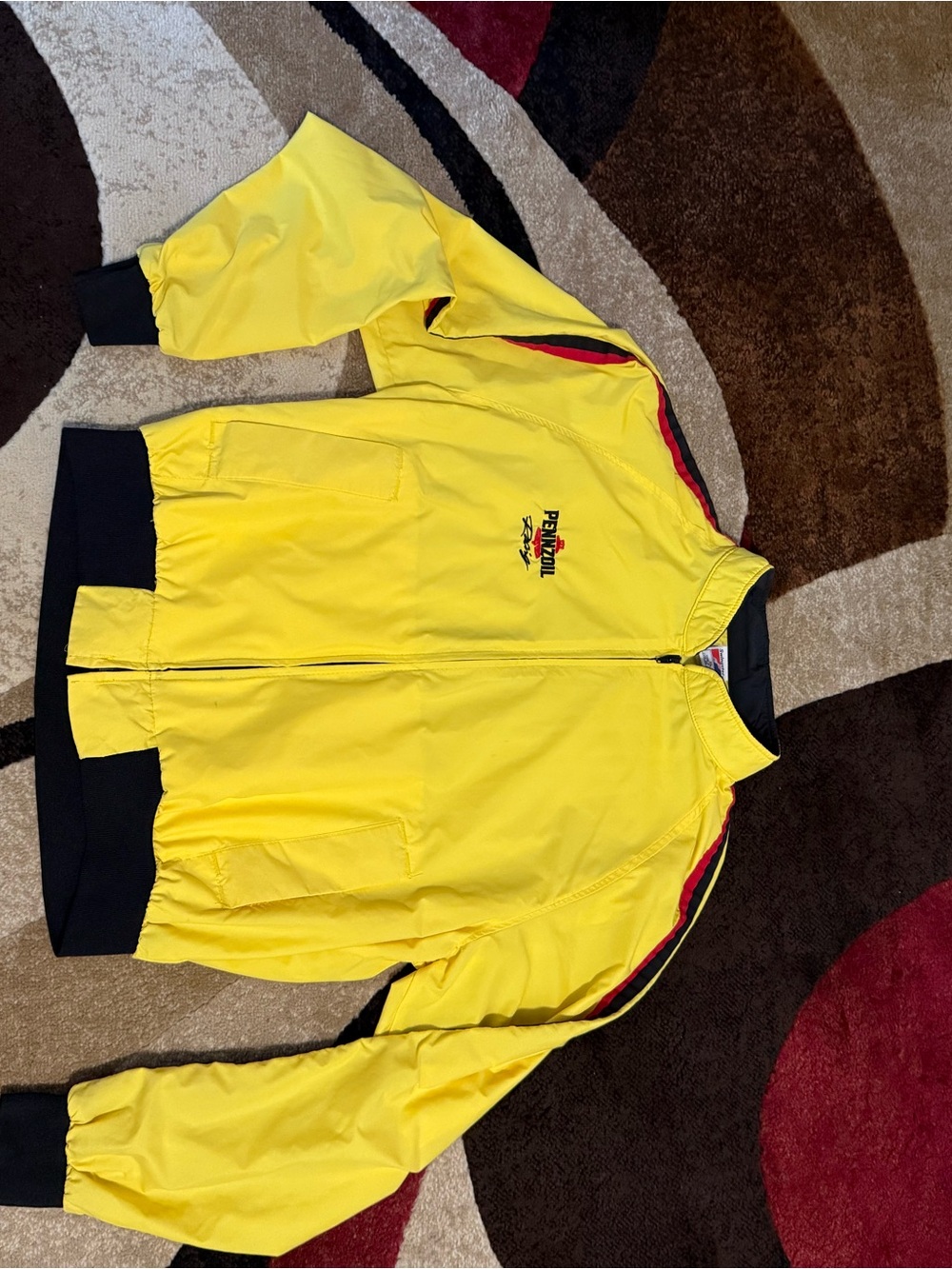 Pennzoil racing rare vintage made in USA team jacket size XL